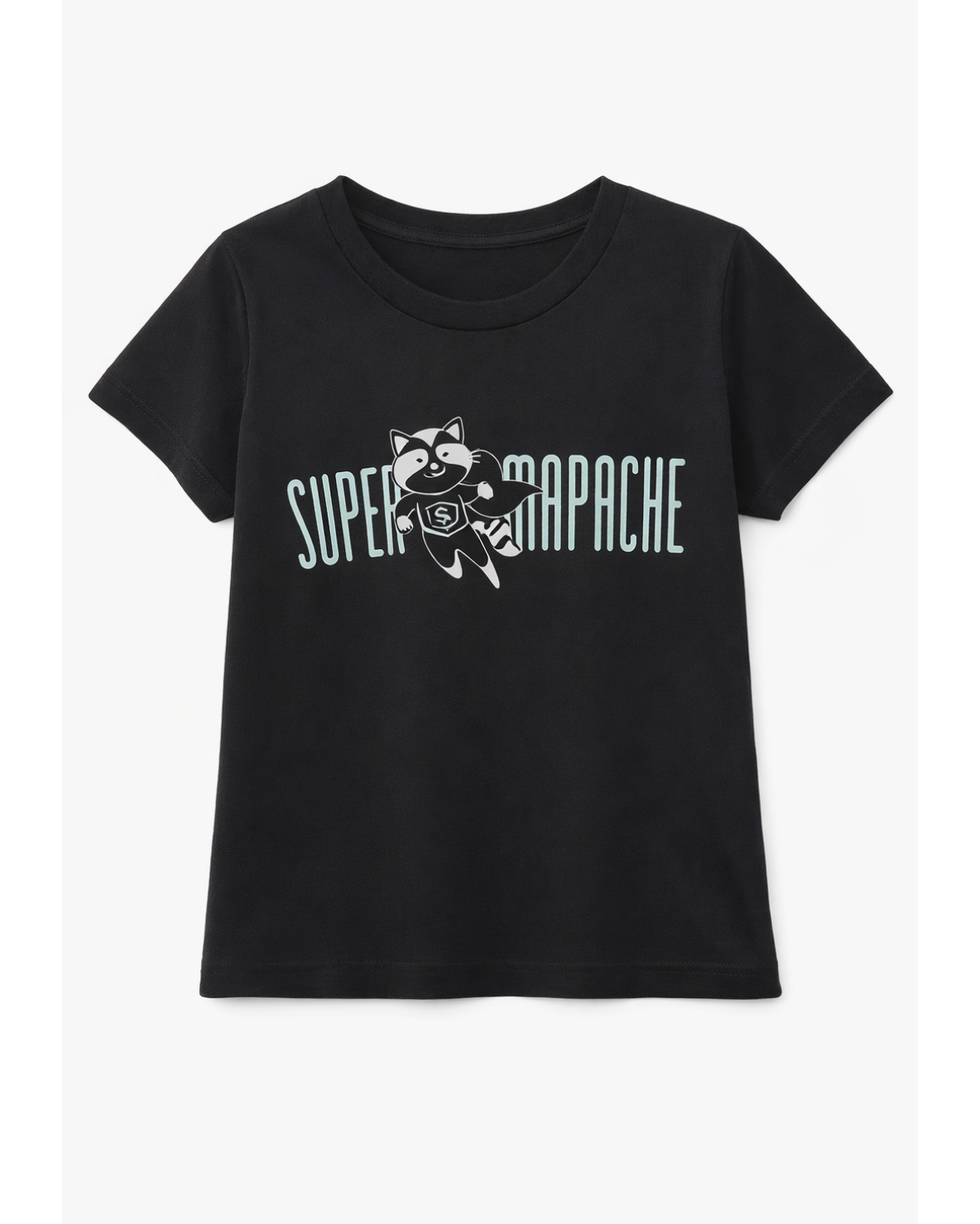 Camiseta básica para recien nacido niño Negro