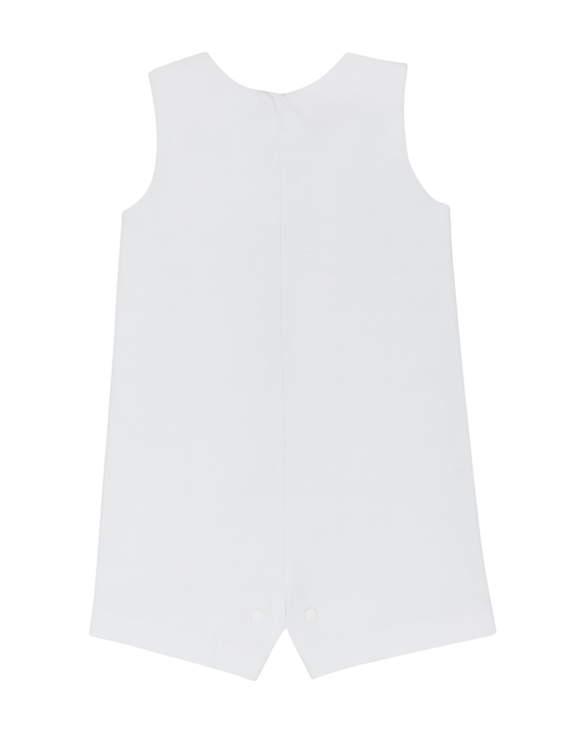 Enterizo blanco con estampado Little Pirate y botones rojos