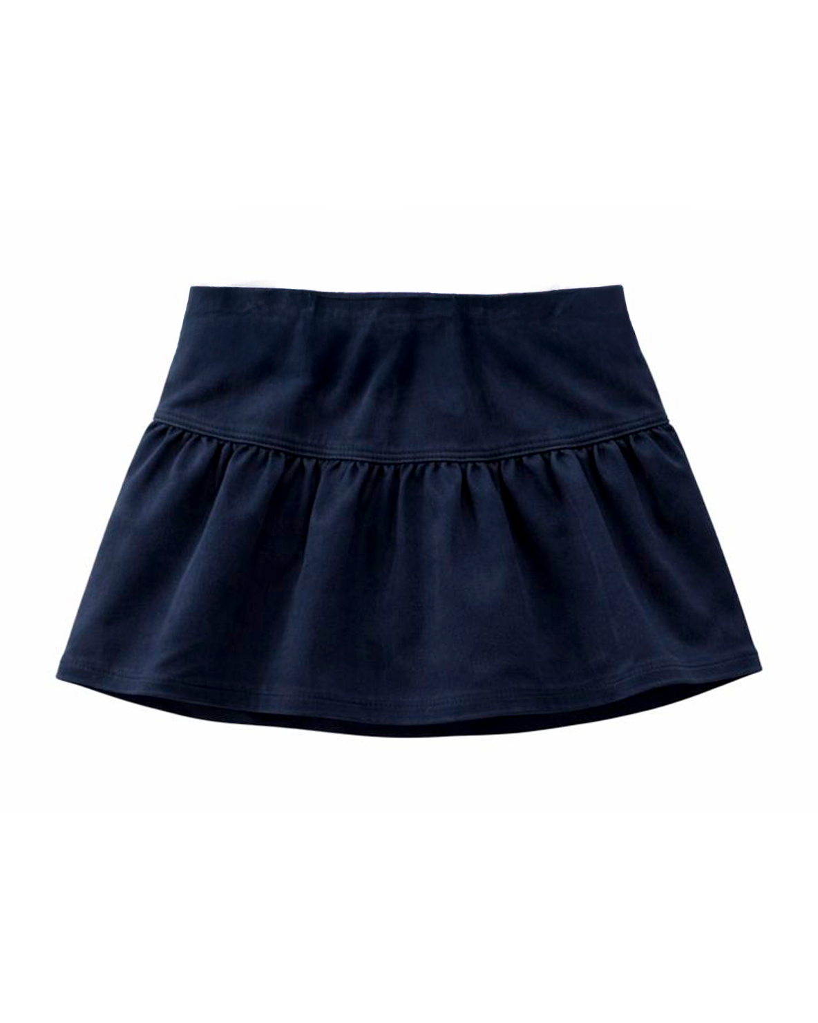 Falda Azul Marino con Botones Frontales