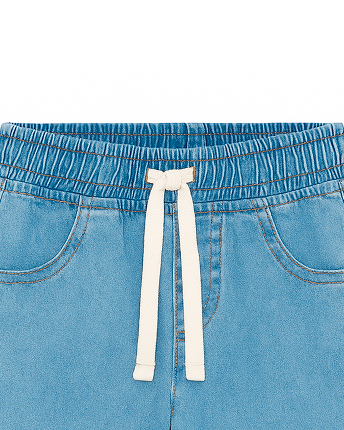 Jean Infantil Claro con Cordón Blanco