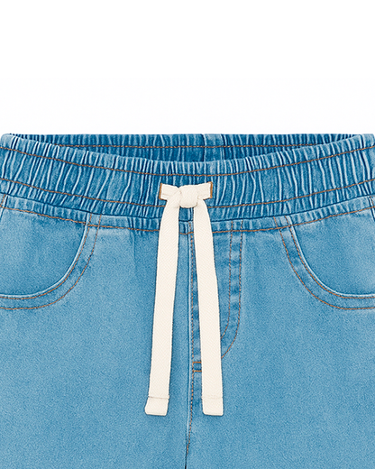 Jean Infantil Claro con Cordón Blanco