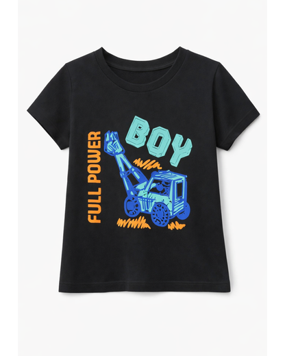 Camiseta básica para recien nacido niño Negro