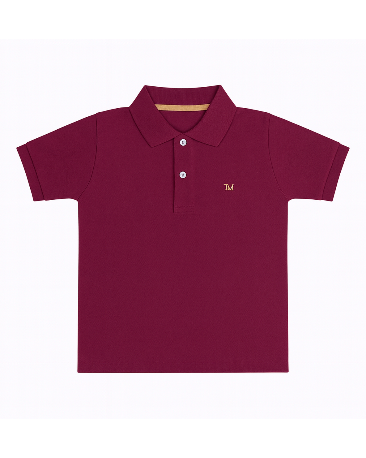 Polo basico Para niño Vinotinto