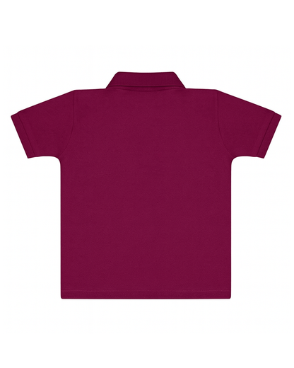 Polo basico Para niño Vinotinto