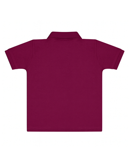 Polo basico Para niño Vinotinto