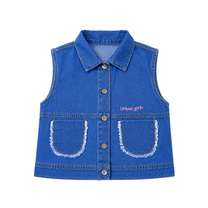 CHALECO DENIM - NIÑA - COLECCIÓN VIBRAS URBANAS