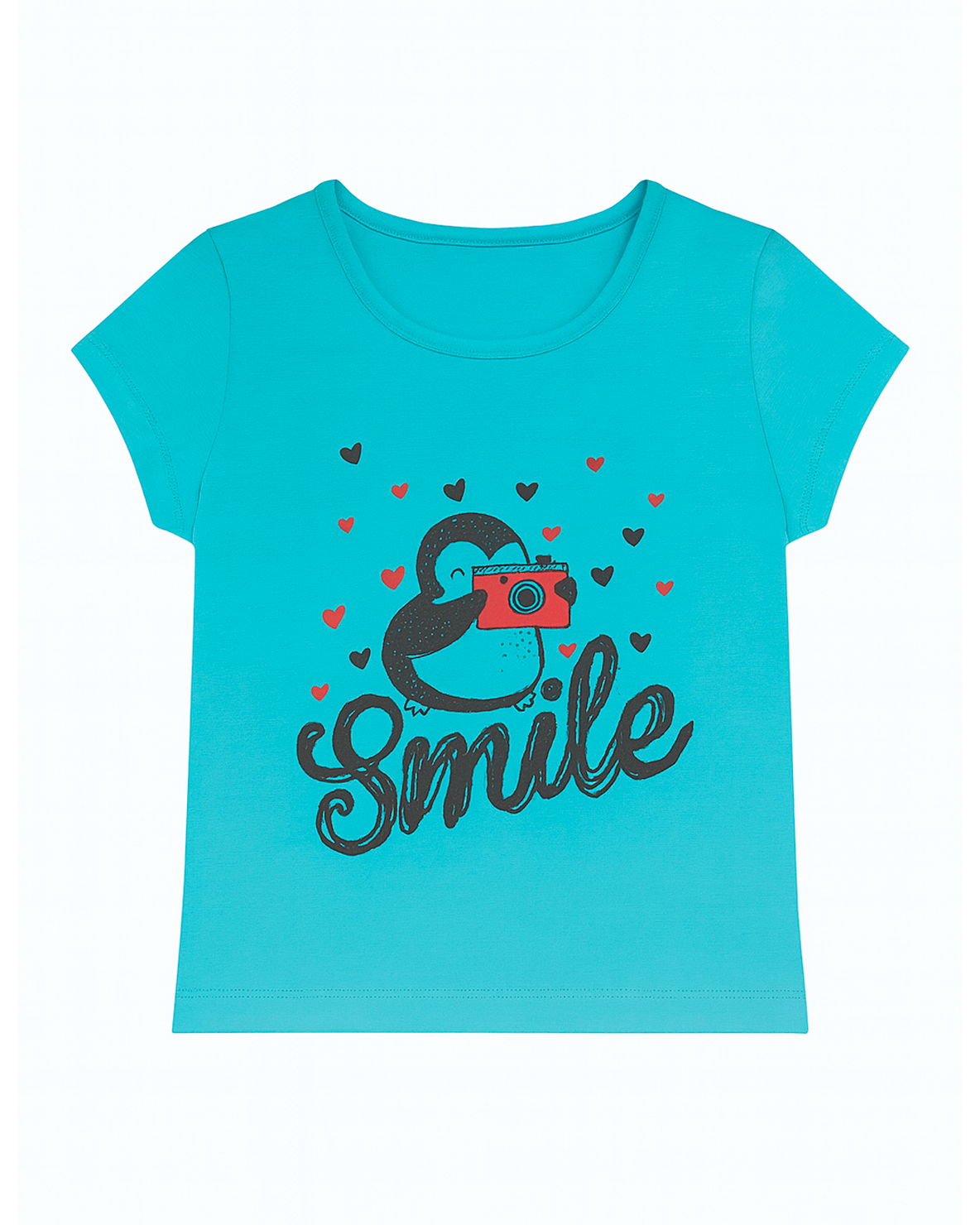 Blusa basica para niña Azul