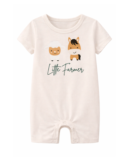 Enterizo Beige con Estampado Little Farmer