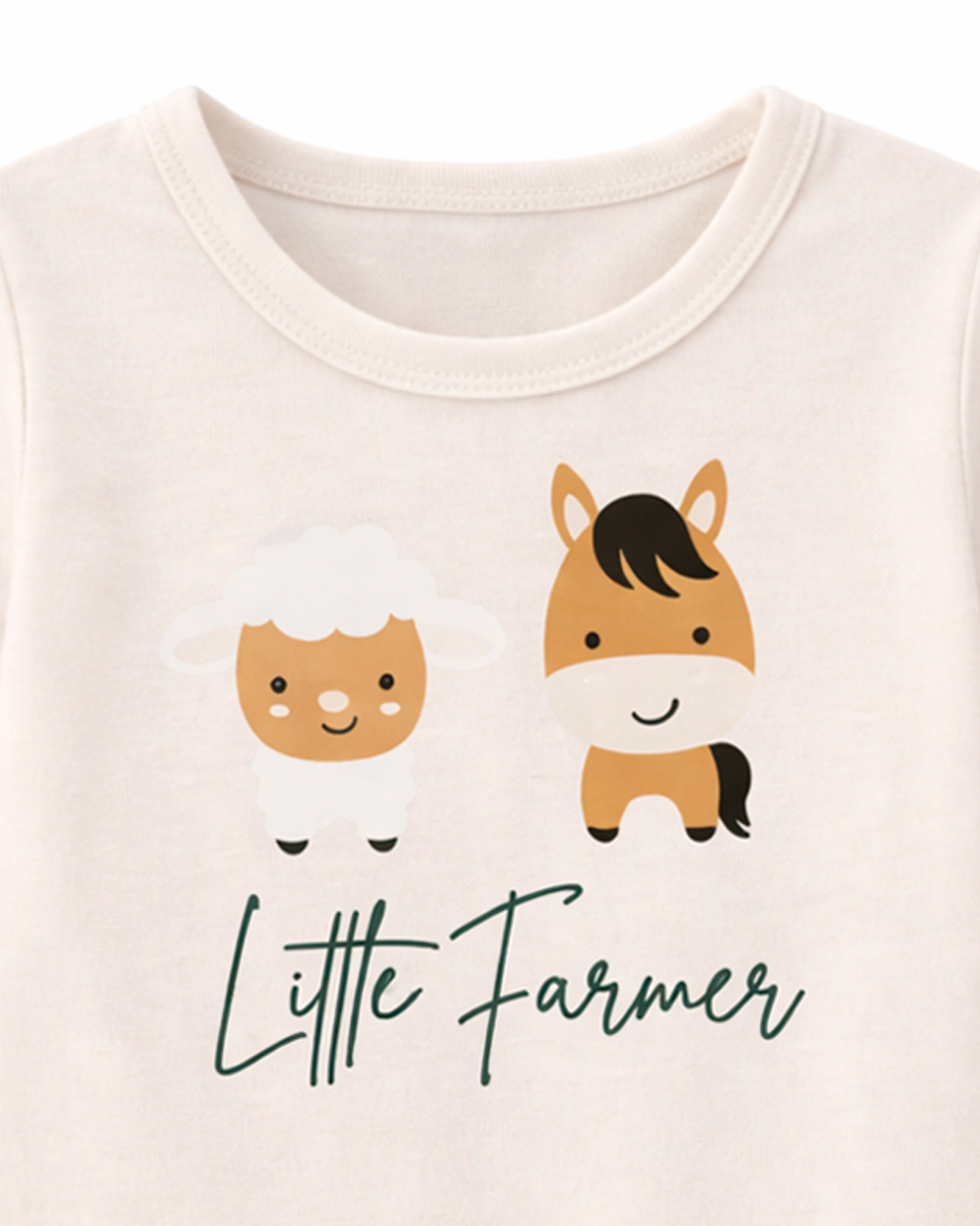 Enterizo Beige con Estampado Little Farmer
