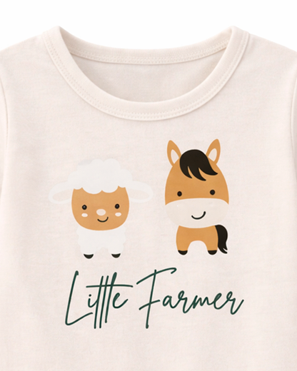 Enterizo Beige con Estampado Little Farmer