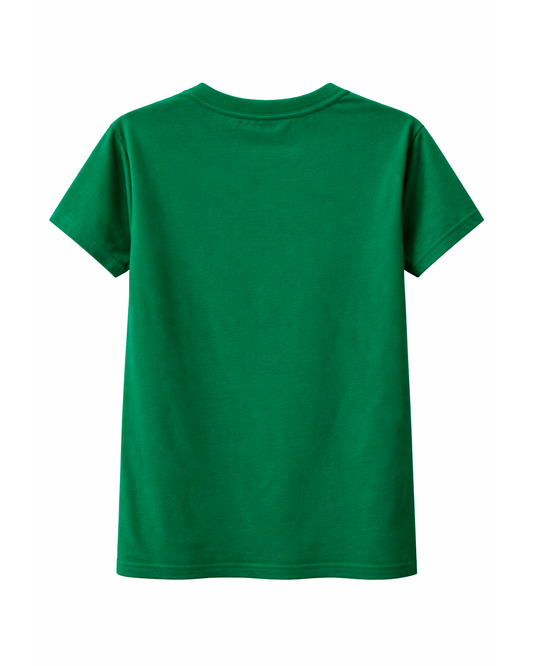 Camiseta Verde y Blanca con Texto Authentic-N-Unique