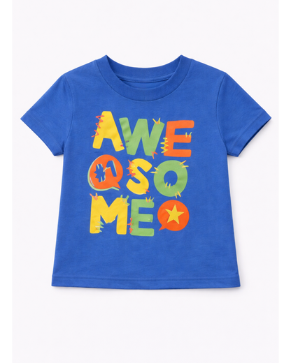 Camiseta básica para bebé niño azul