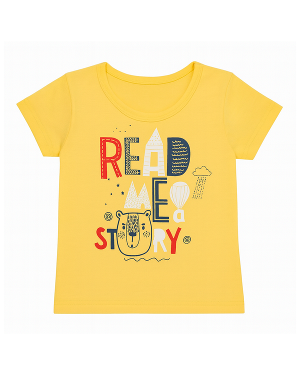 Blusa basica para niña Amarilla