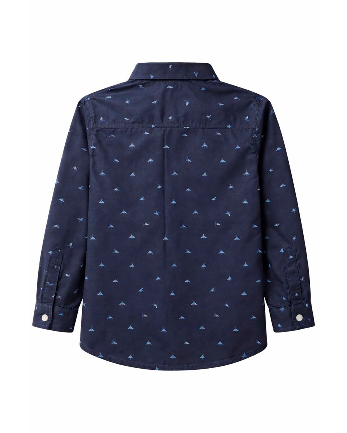 Camisa Infantil Azul Oscuro con Estampado Mini