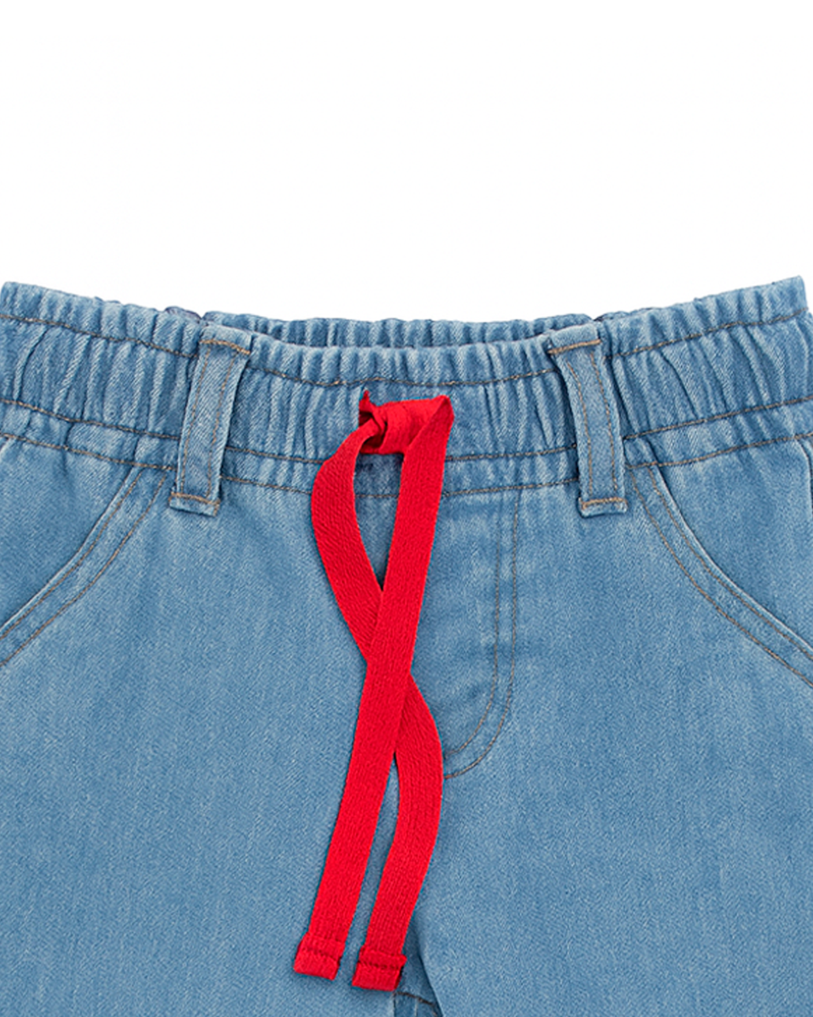 Pantalón de Jean con Cintura Elástica y Bordado