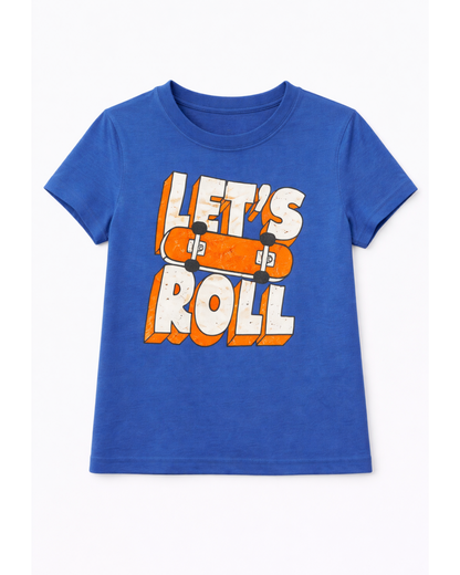 Camiseta básica para bebé niño azul