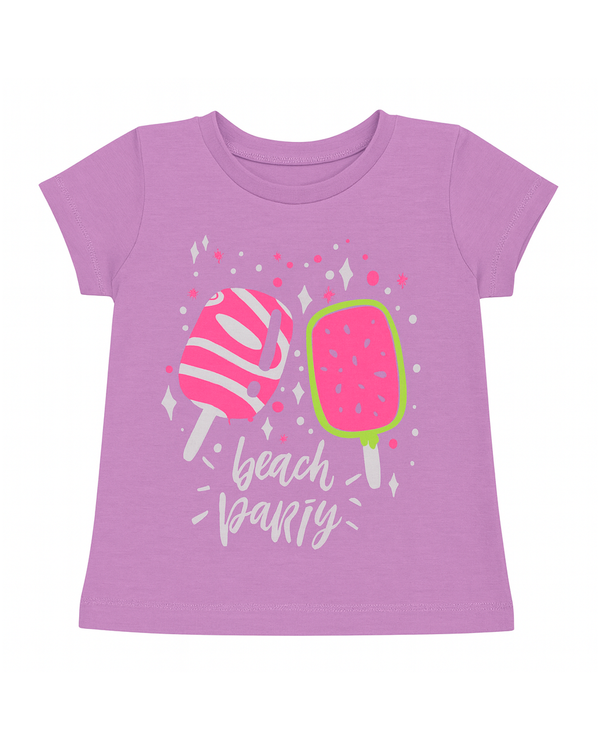 Blusa básica para recien nacida niña Morada