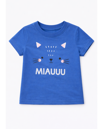 Camiseta básica para bebé niño azul