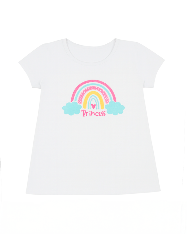 Blusa basica para niña Blanca