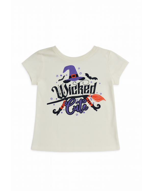 Camiseta de niña en crudo