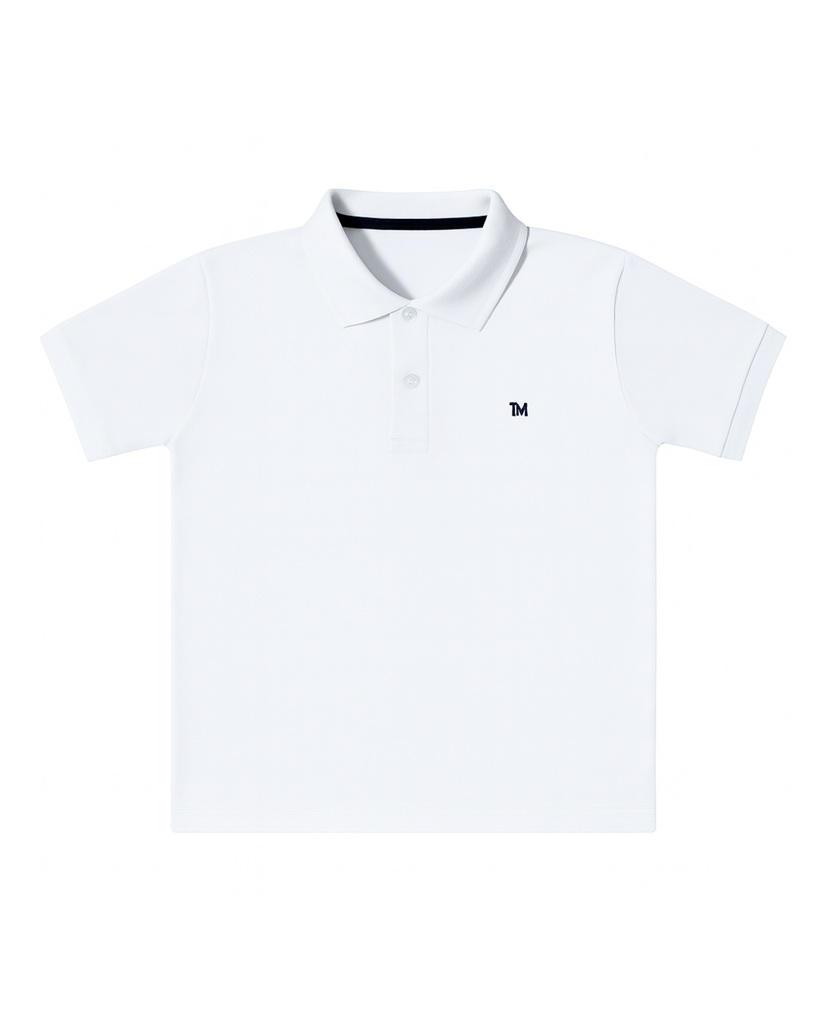 Polo basico Para niño Blanco