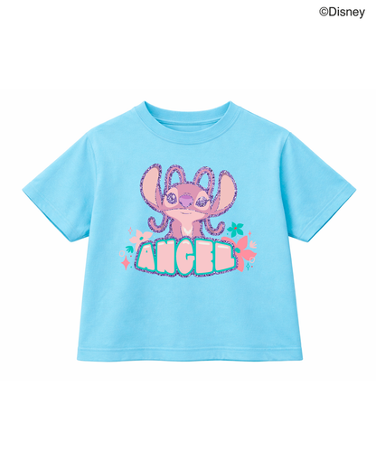 Camiseta niña Angel Disney azul
