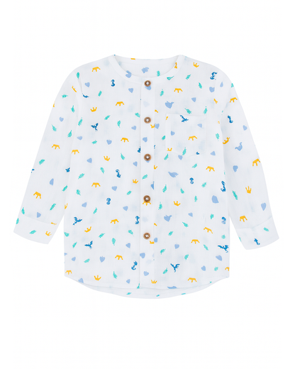 Camisa de Niño Manga Larga Estampada