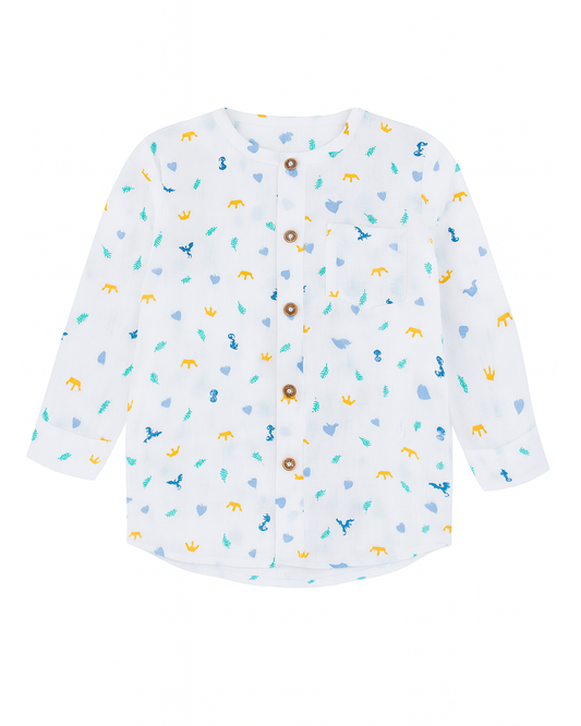 Camisa de Niño Manga Larga Estampada
