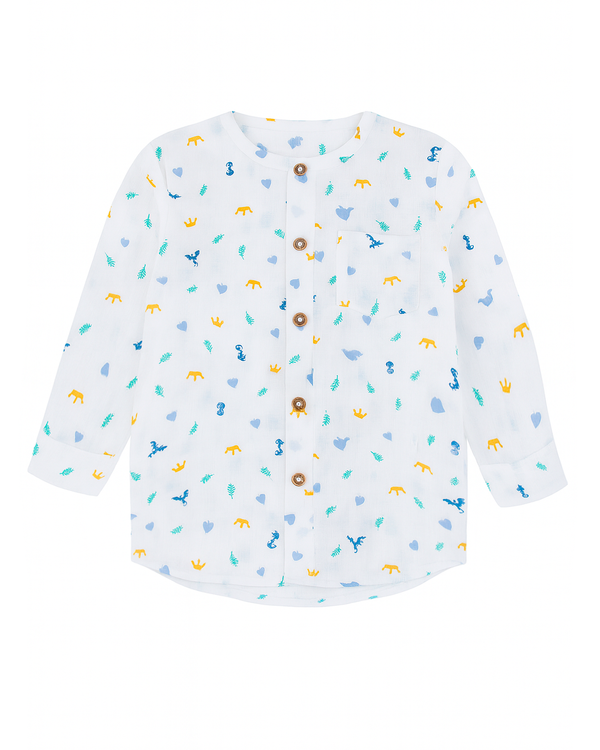 Camisa de Niño Manga Larga Estampada