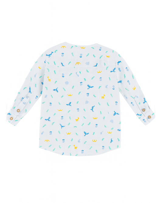 Camisa de Niño Manga Larga Estampada