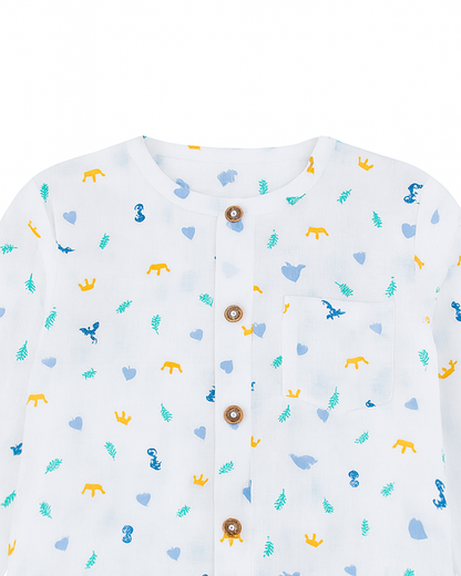 Camisa de Niño Manga Larga Estampada