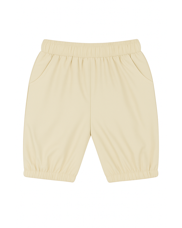 Short Infantil Beige con Volante Posterior