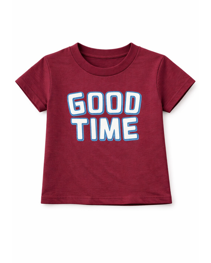 Camiseta básica para recien nacido niño Rojo