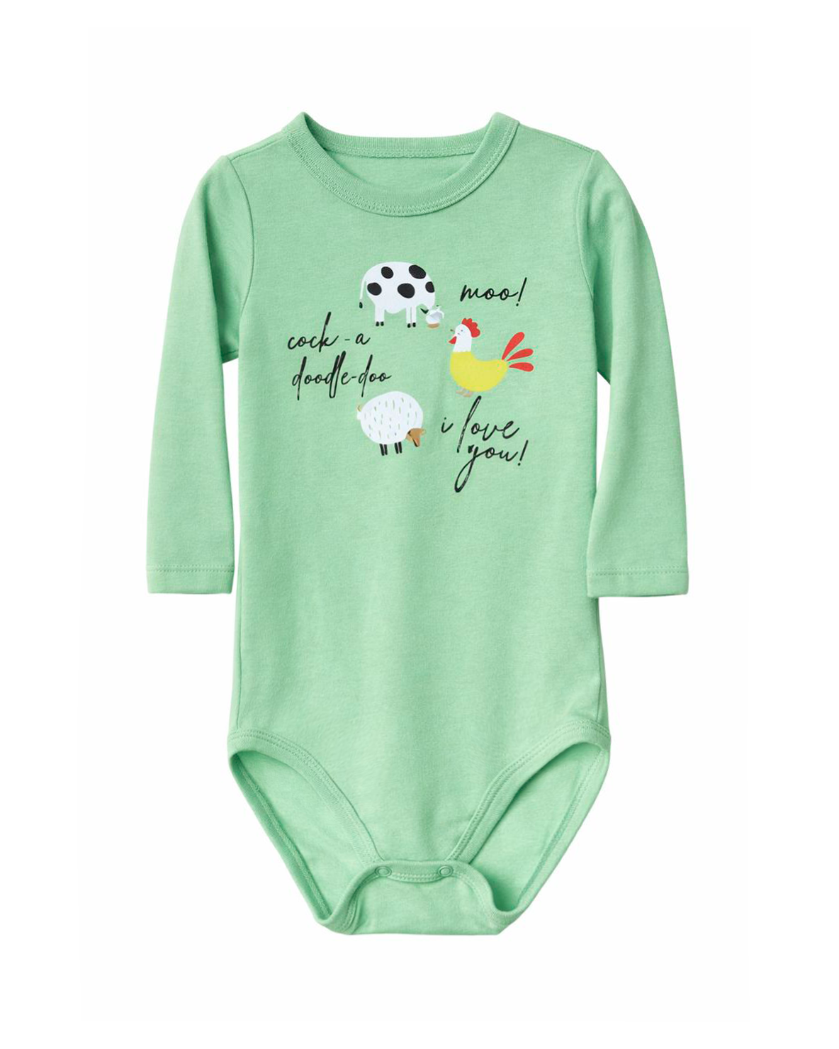 Body Bebé Manga Larga Estampado Granja