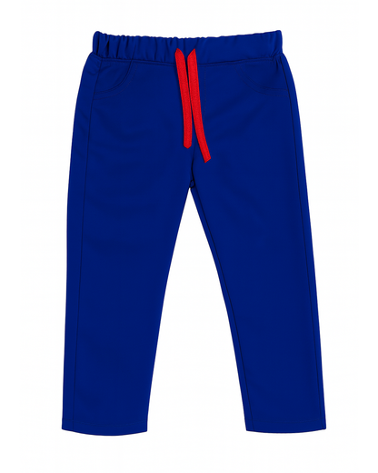 Pantalón Azul Rey con Cordonera Roja