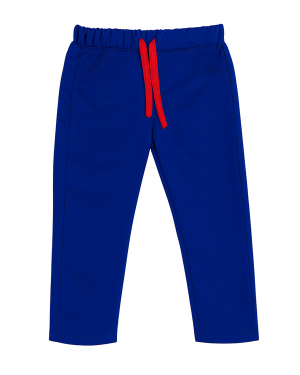 Pantalón Azul Rey con Cordonera Roja