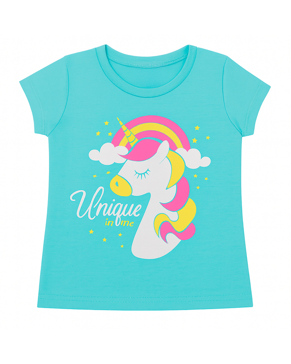 Blusa basica para niña Azul