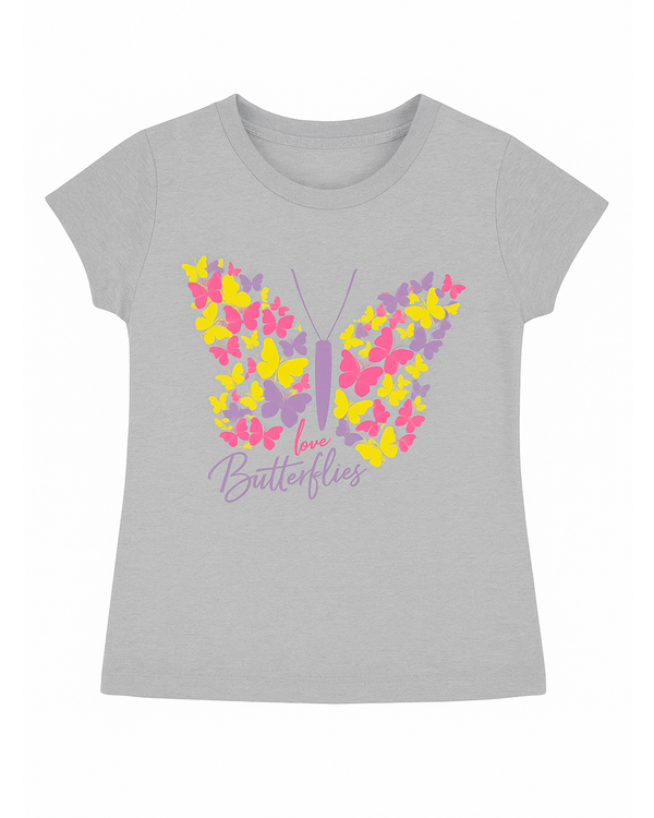Blusa basica para niña Gris