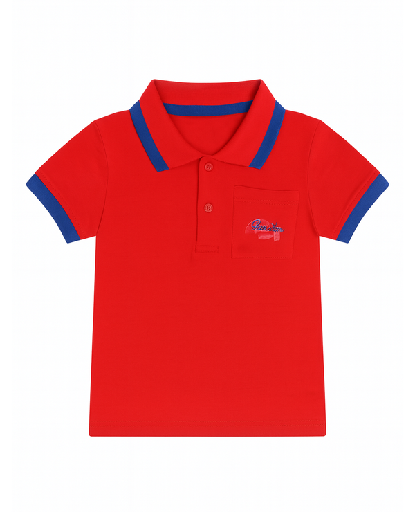 POLO MANGA CORTA NIÑO MERLOT