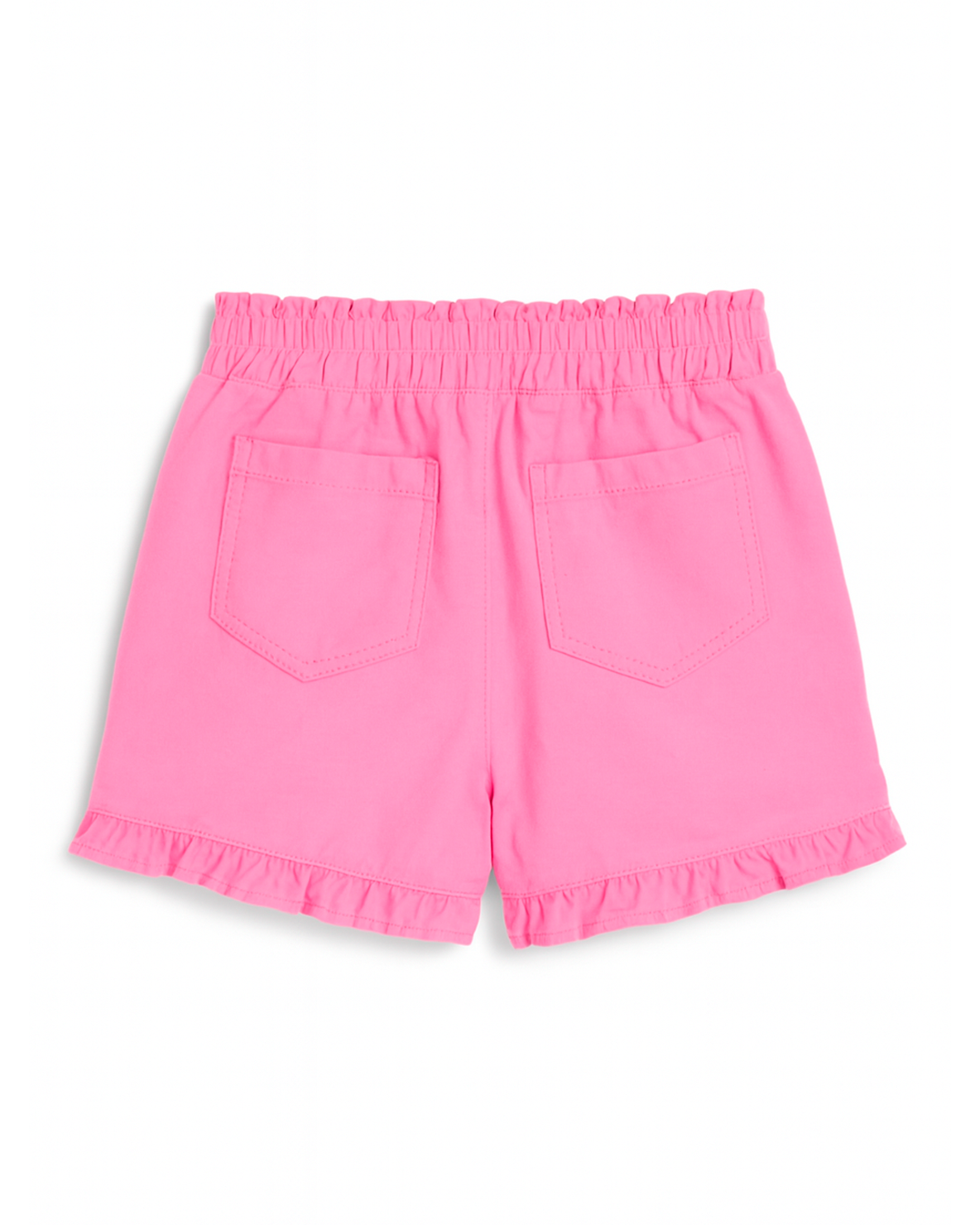 Short rosa con volantes y cintura ajustable
