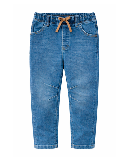 Pantalón Infantil Denim con Pretina Ajustable