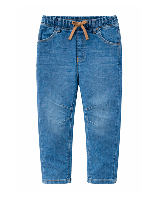 Pantalón Infantil Denim con Pretina Ajustable