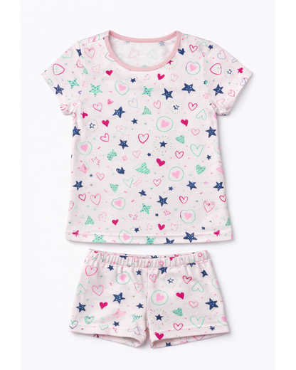 Pijama de dos piezas para niña Estampada