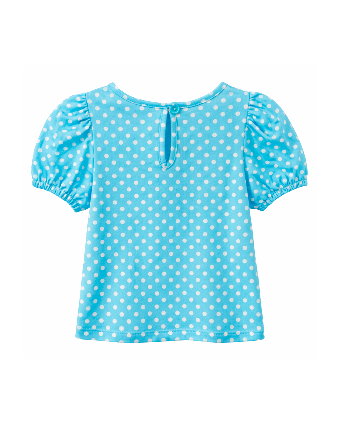 Blusa Infantil Estampada de Lunares Azul