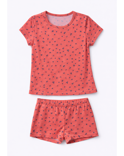 Pijama de dos piezas para niña Estampada