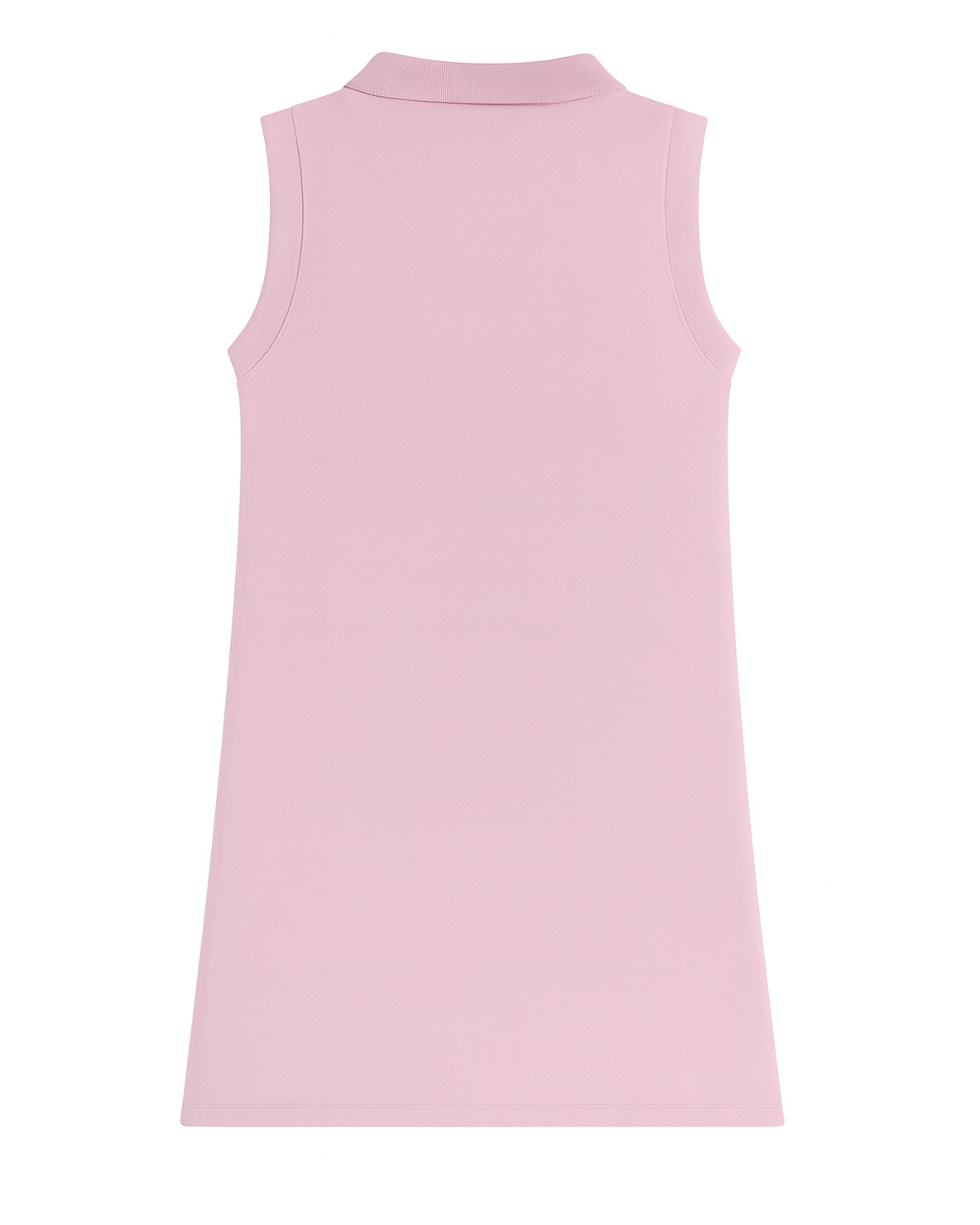 Vestido Tipo Polo Sin Mangas Rosa Pastel