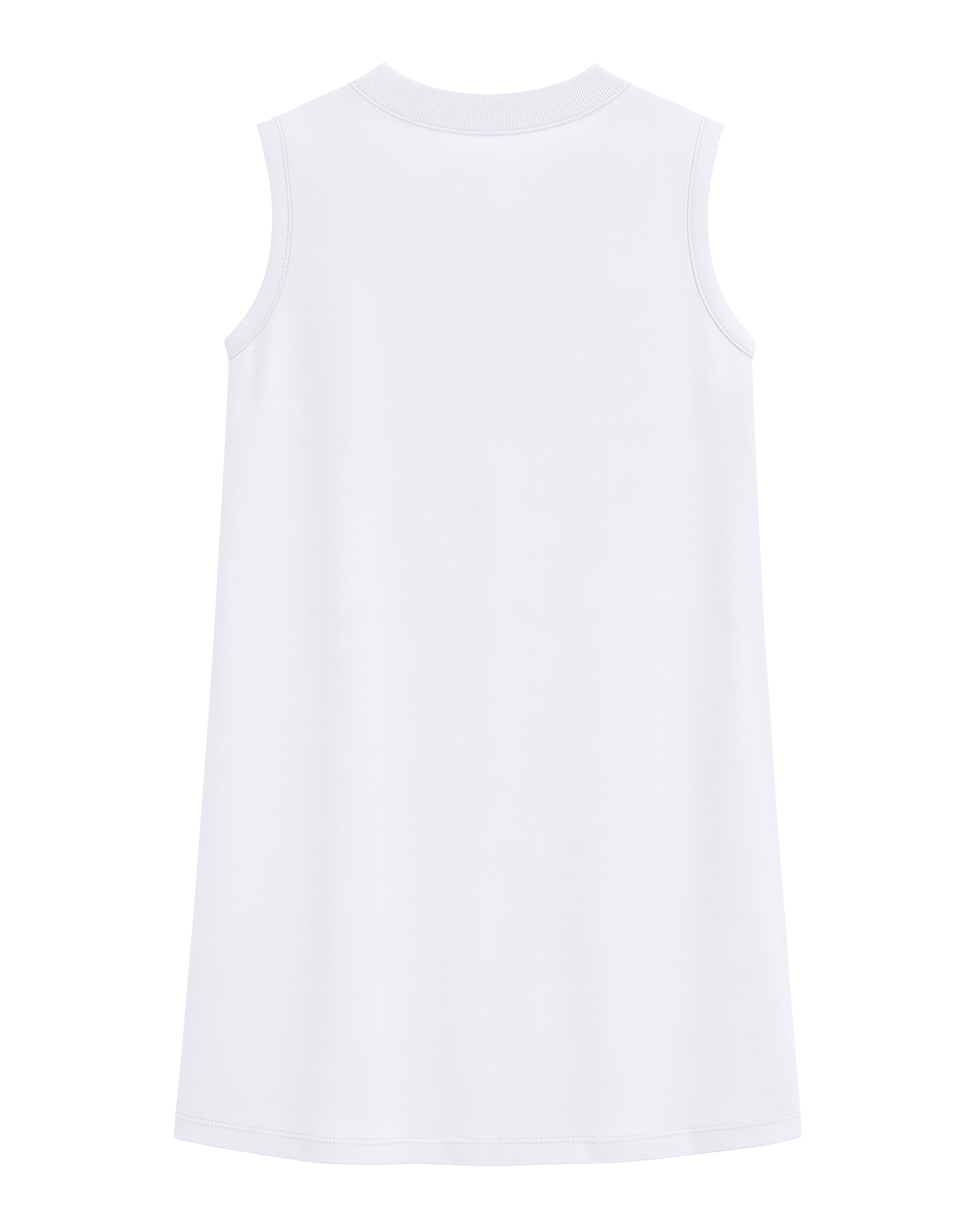 Vestido Tipo Polo Sin Mangas Blanco
