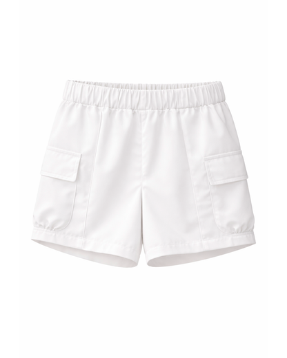 Short Niña Tipo Cargo Blanco