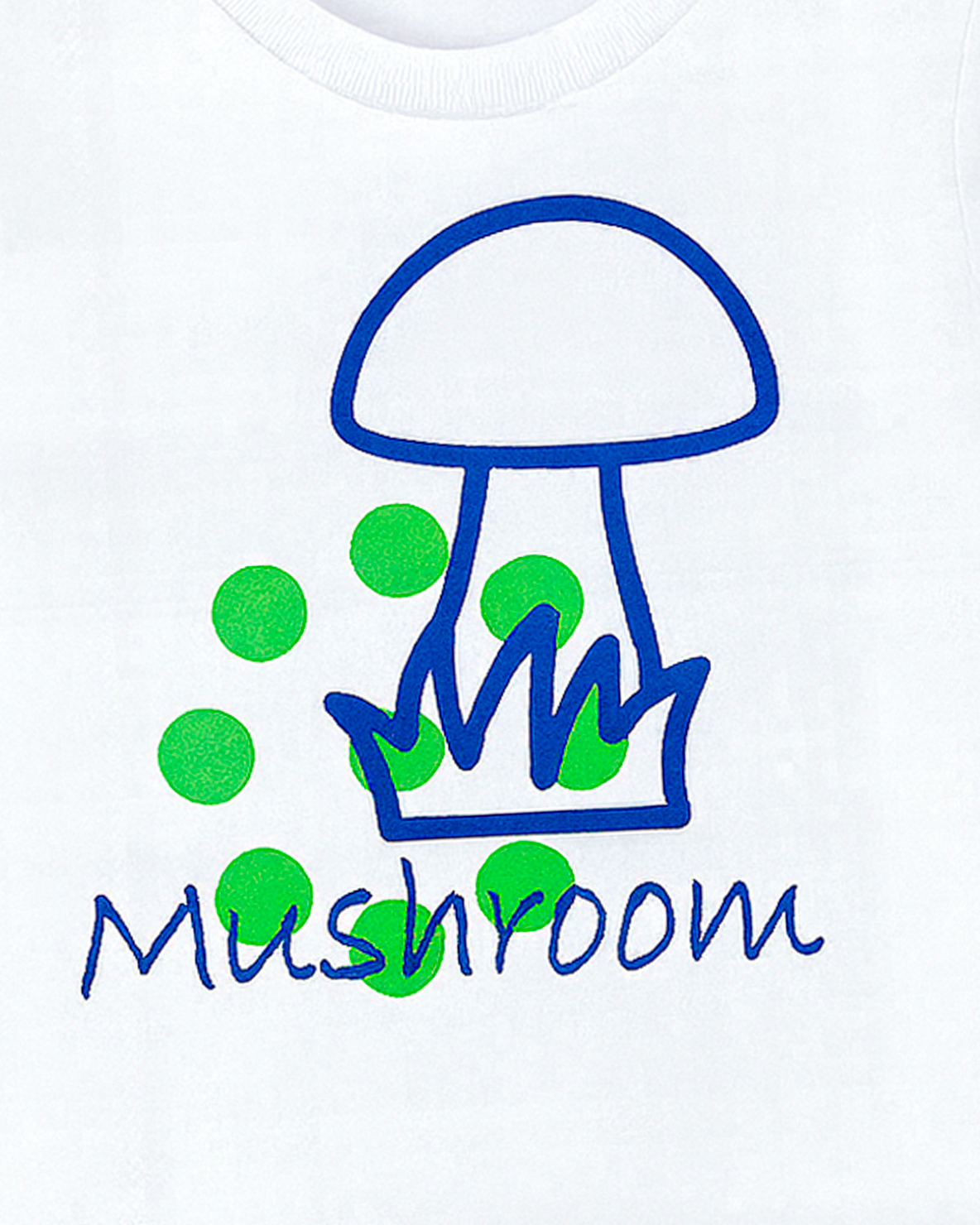 Pijama Infantil “Mushroom” Azul y Blanco