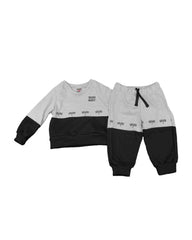 Conjunto para recien nacido niño Melangue